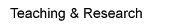 Teaching & Research